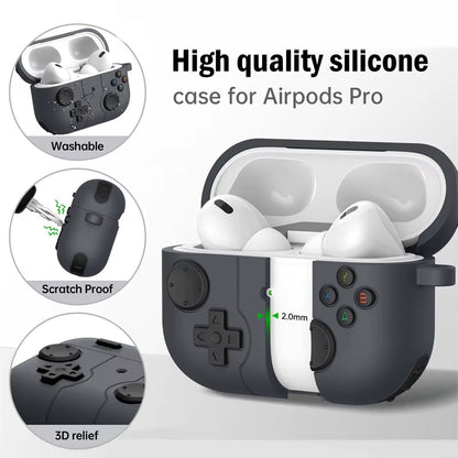 Capas 2024 para AirPods Pro – Case 3D Gamepad / Gameboy, Protetor Macio para AirPods 1/2/3