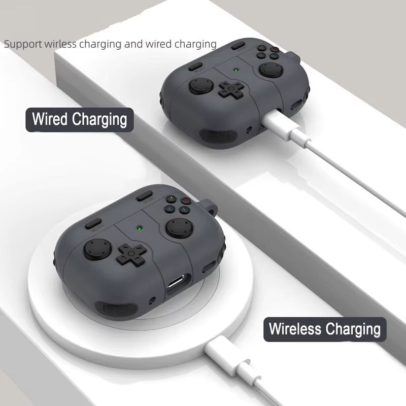 Capas 2024 para AirPods Pro – Case 3D Gamepad / Gameboy, Protetor Macio para AirPods 1/2/3